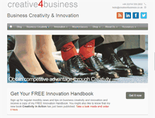 Tablet Screenshot of creative4business.co.uk
